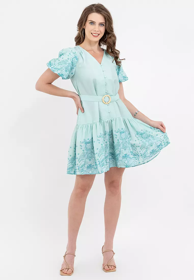 Buy BADOMODA DESSA Belted Tiered Filipiniana Dress 2026 Online