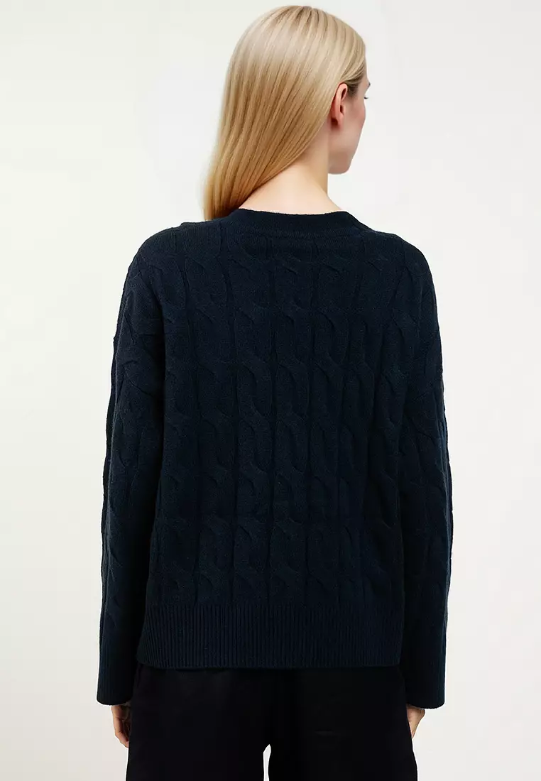 柔軟羊毛針織外套 - Tommy Mainline