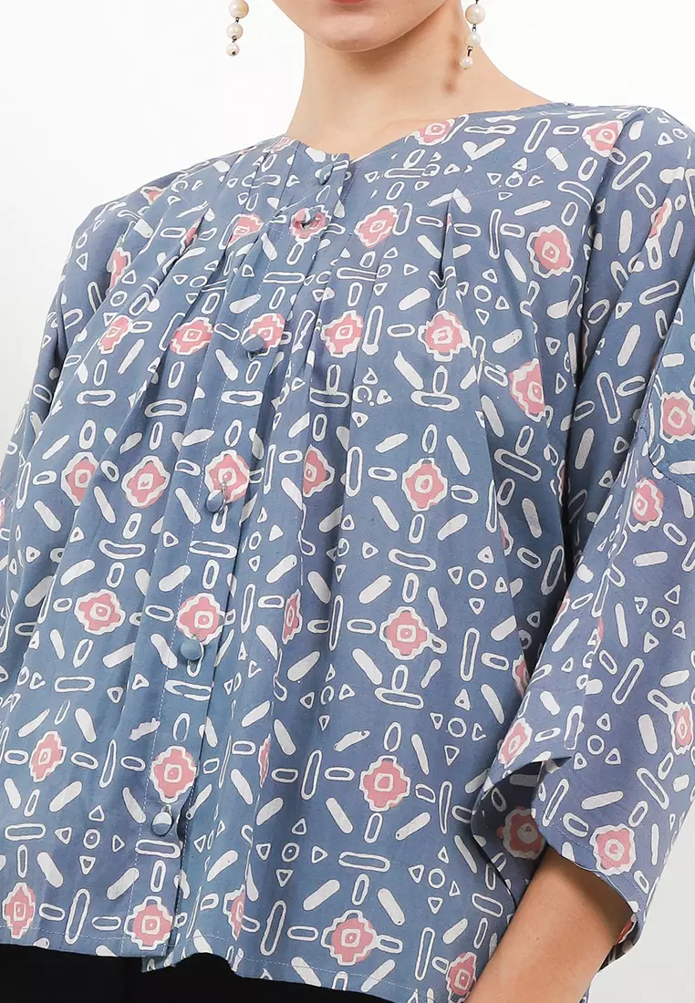 Diwani Blus Batik Tali Belakang