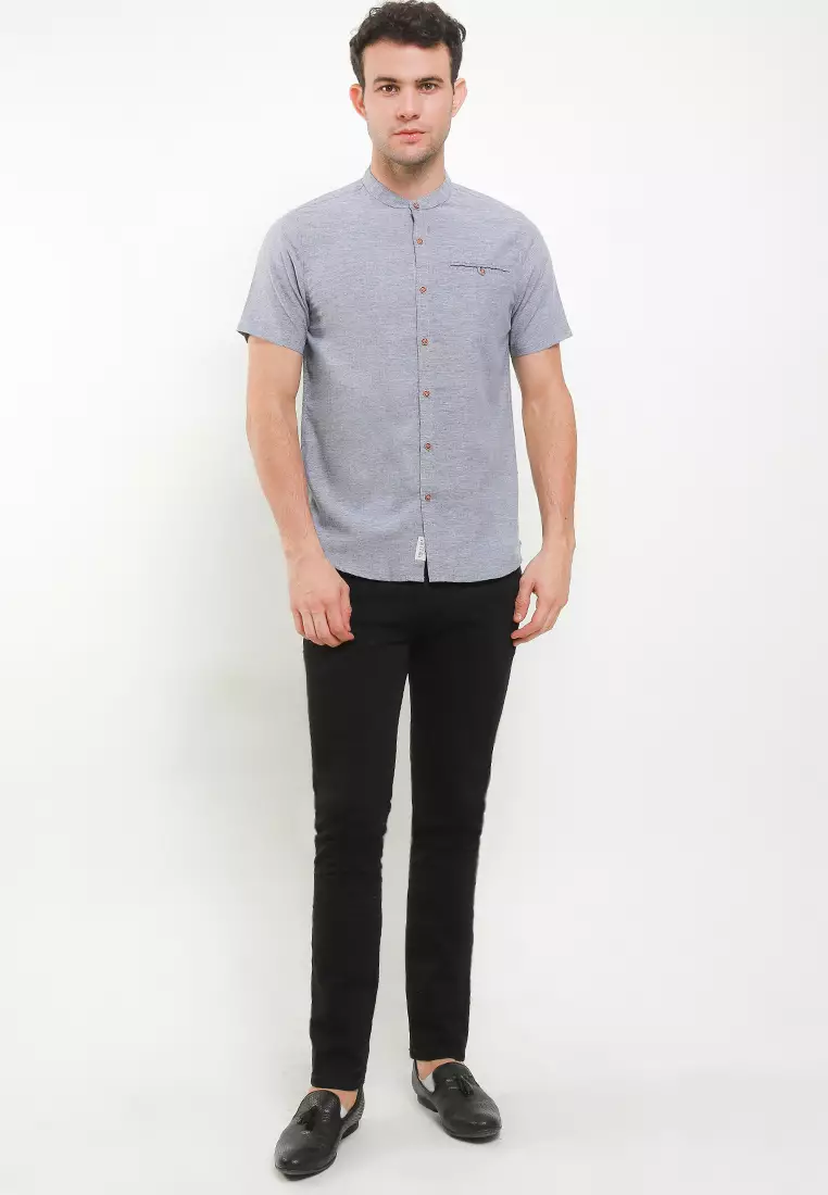 Cressida Mandarin Collar Shirt A001A