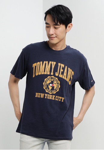 Tommy Hilfiger 藍色 College Logo T恤 - Tommy Jean 5D2C3AA5B4DD1FGS_1
