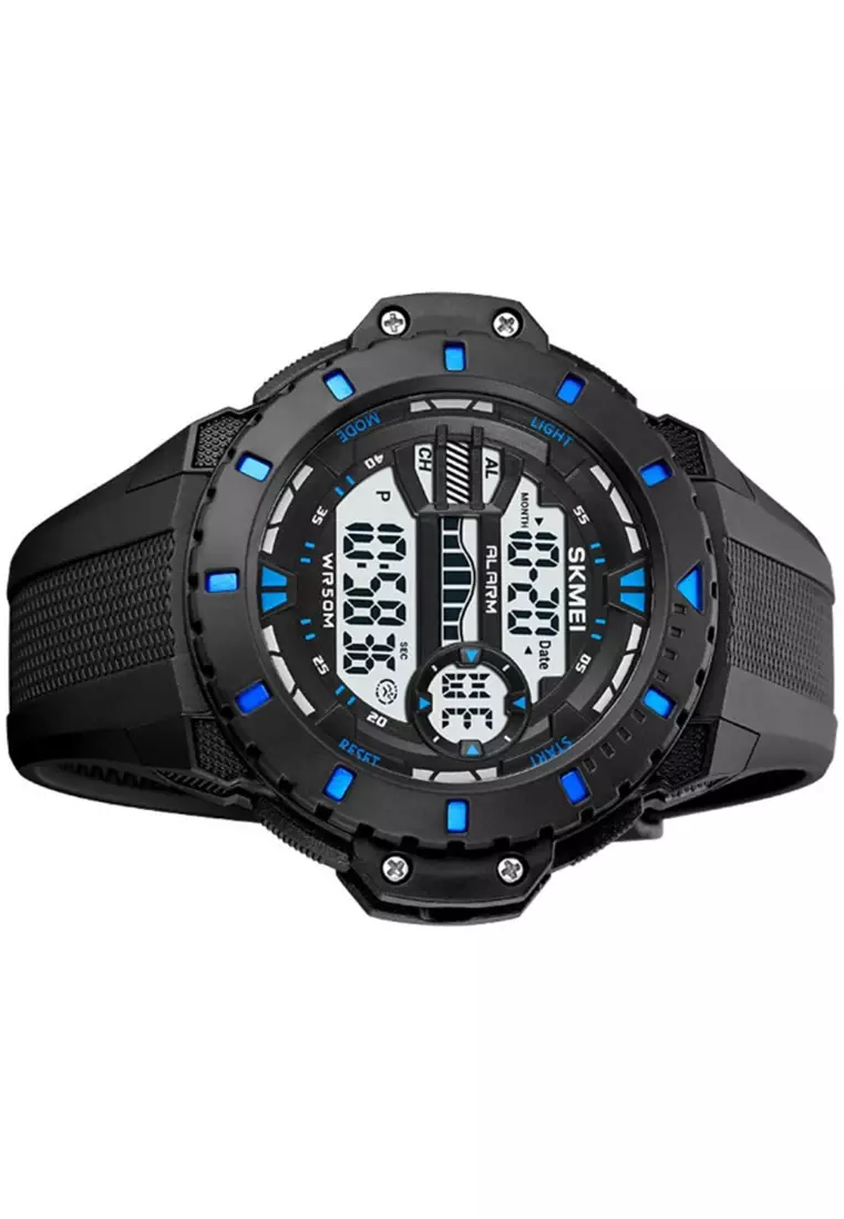 Jam Tangan Pria Digital Waterproof Many Function Strap Tali Material Silicone IR22 ORIGINAL