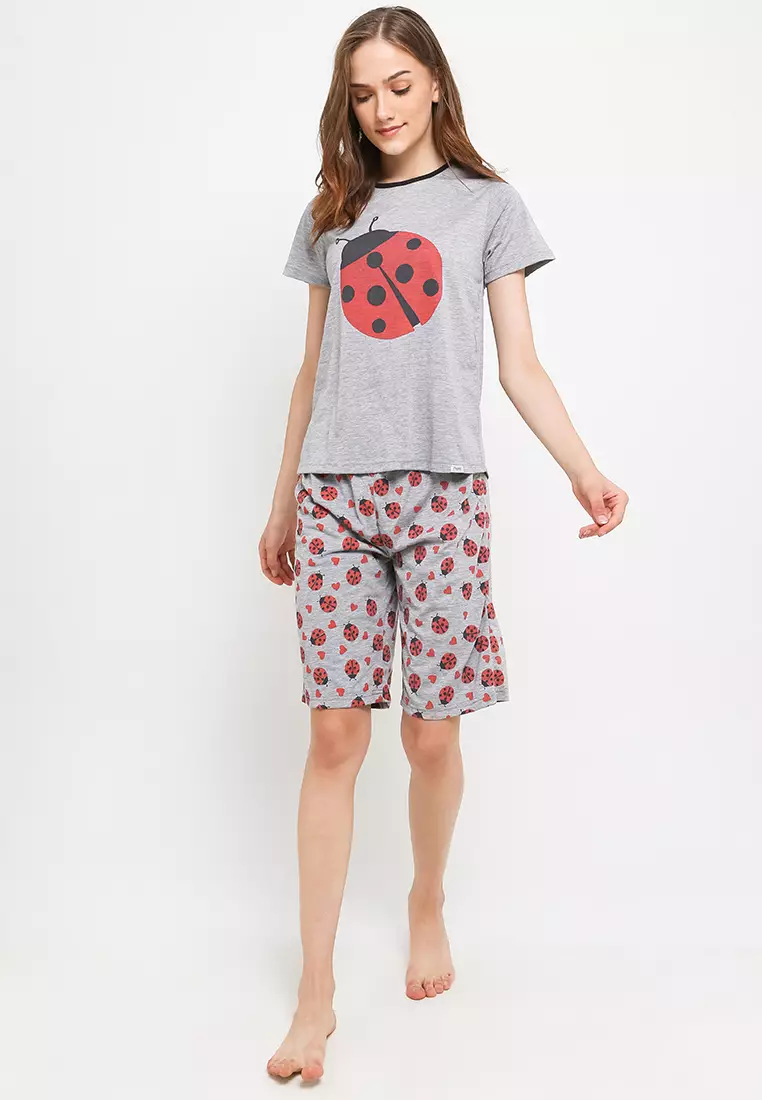 Pyjama Pijama Short Sleeve Short Pants Sleepwear