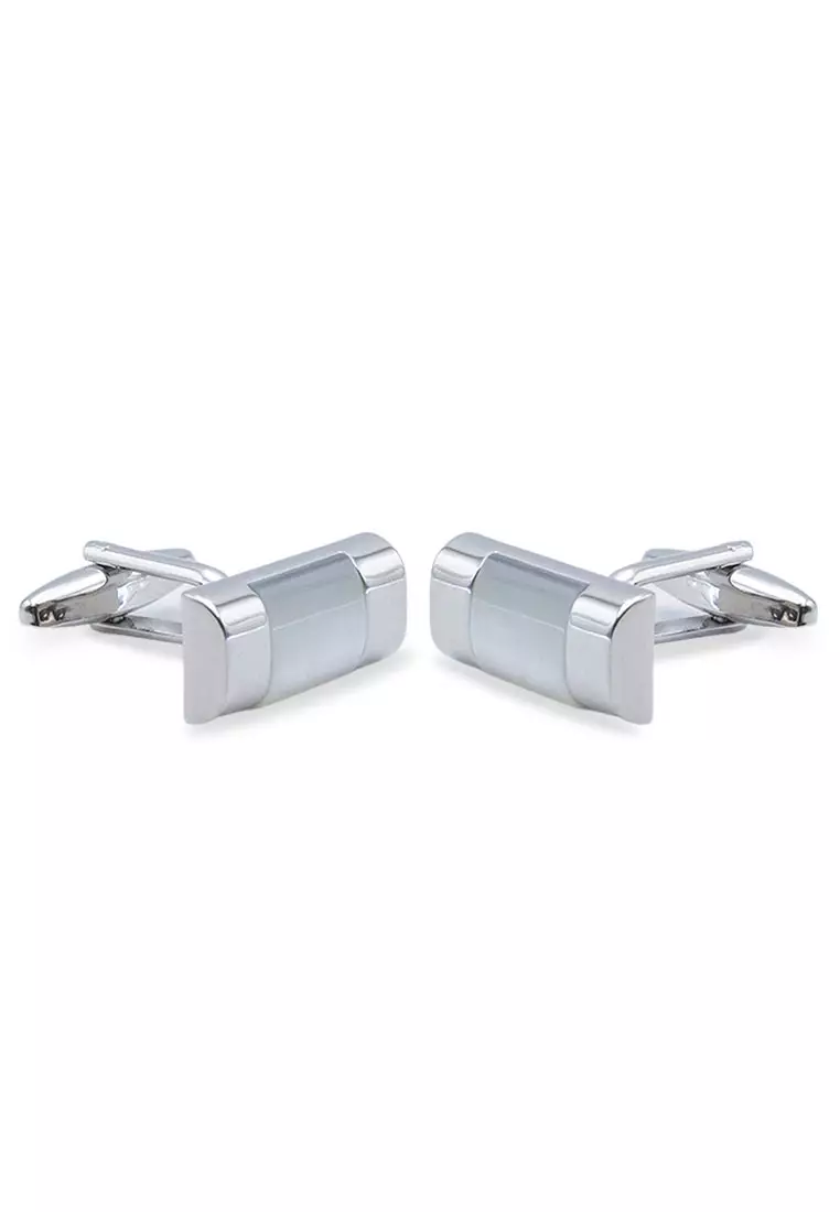 Ategui Horizontal Faux Mother Of Pearl Cufflink