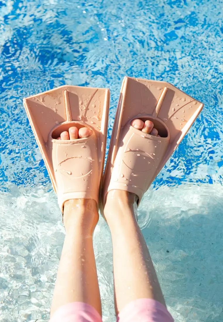 Kids Swim Fins, Aksesoris Renang Anak - Natural Sand