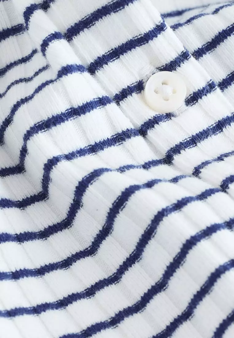 Long Sleeve Ribbed Cardigan
