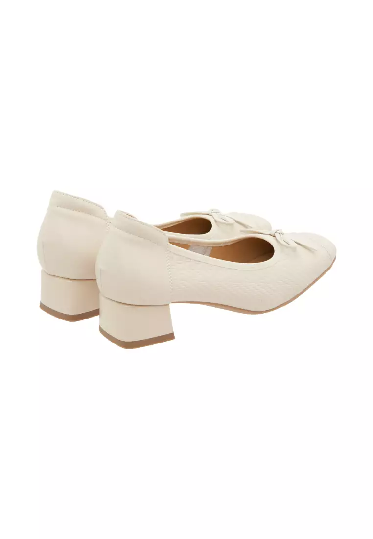 Levin Heels Ladies Women Shoes (Cream)