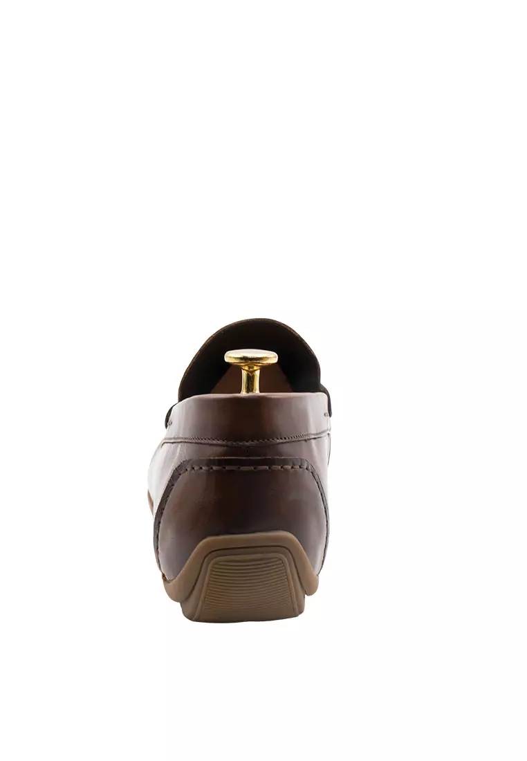 Gregores Chestnut Penny Moccasins
