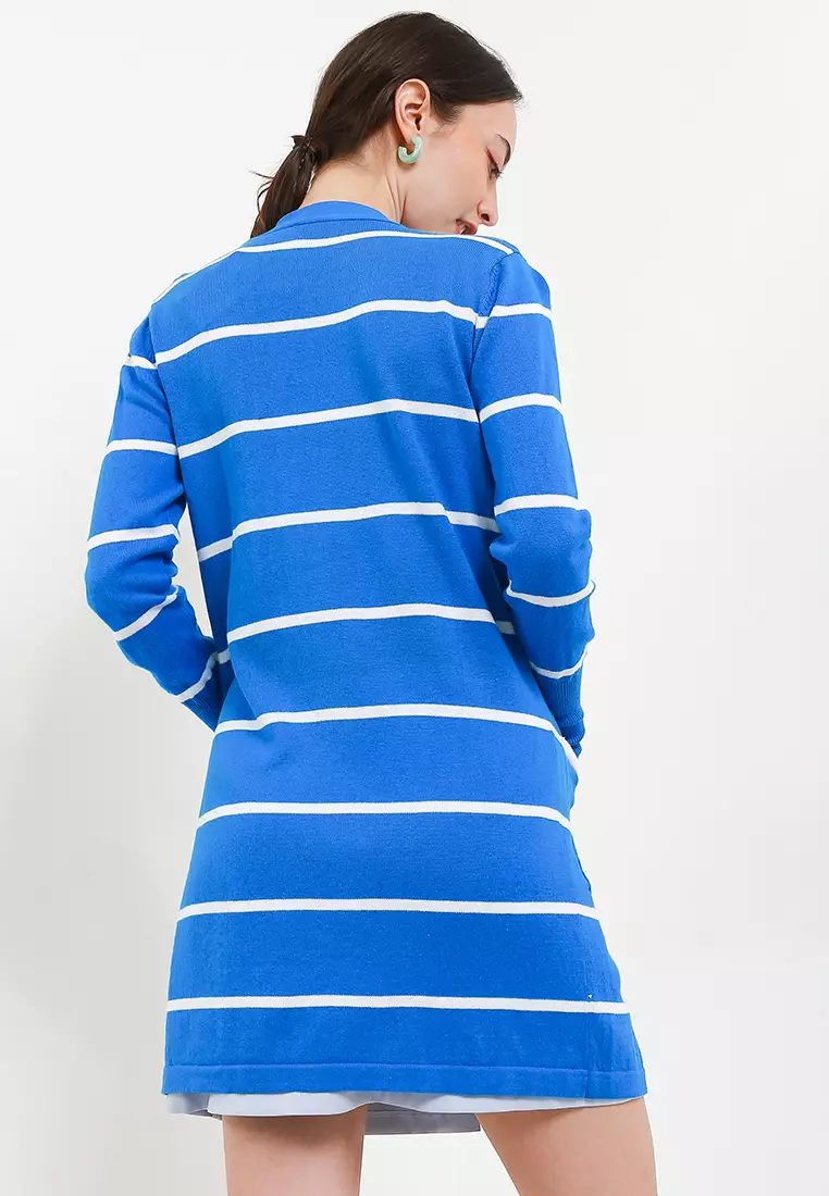Stripe Long Cardigan