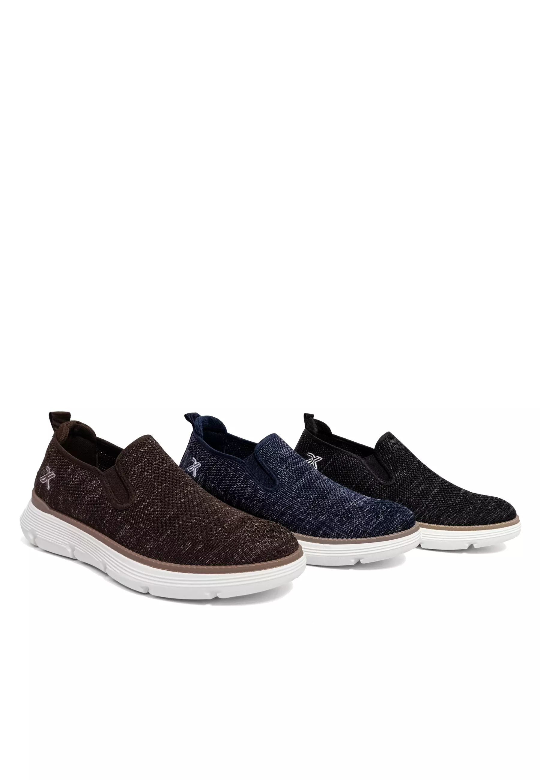 Dr. Kevin Sepatu Sport Pria Men Sneakers Sekolah Flyknit Slip On 889-081