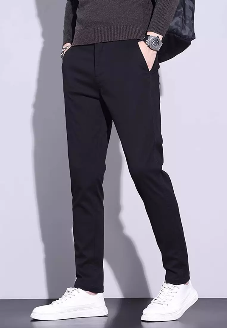 型男直腳斜布褲