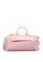 Bagstationz pink PU Trimmed Travel Duffle/Gym Bag B02B8AC1934188GS_1