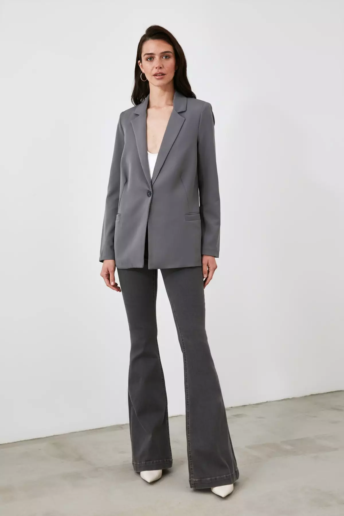 Lined Detailed Blazer Jacket