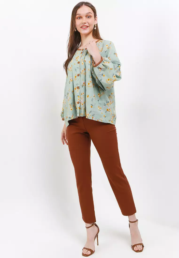 Sandra Blouse Top Lengan Panjang