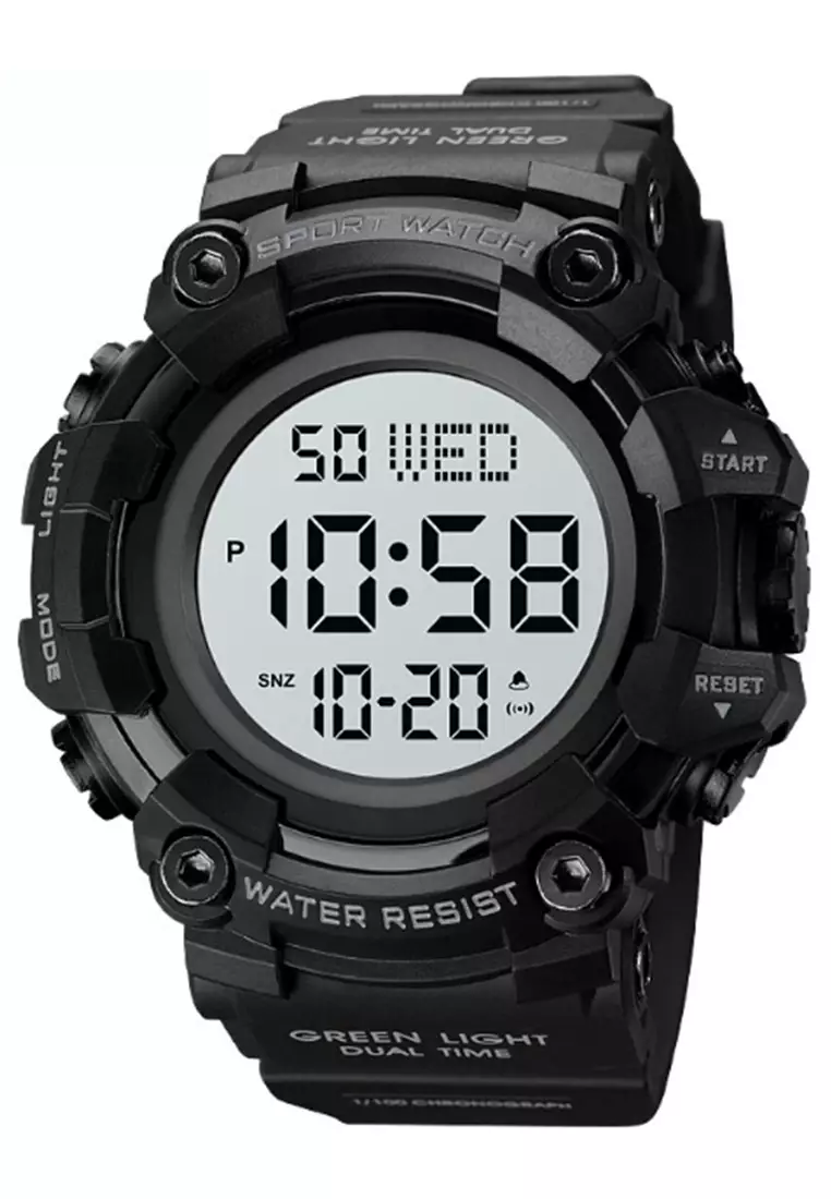Jam Tangan Digital Pria Waterproof Many Function Strap Tali Material Silicon BL81 ORIGINAL