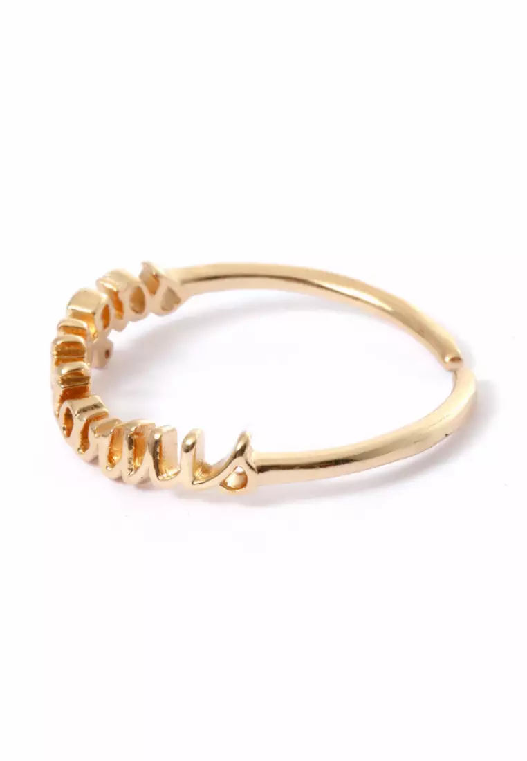 Ring Casual Rasi Bintang Perhiasan Aksesoris Fashion Wanita Gold - Sagitarius