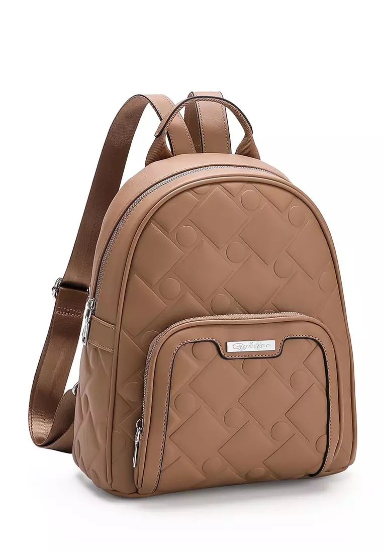 GYKACO JIYOL Khaki - Tas Ransel Wanita - Fashion Backpack (IMPORT)