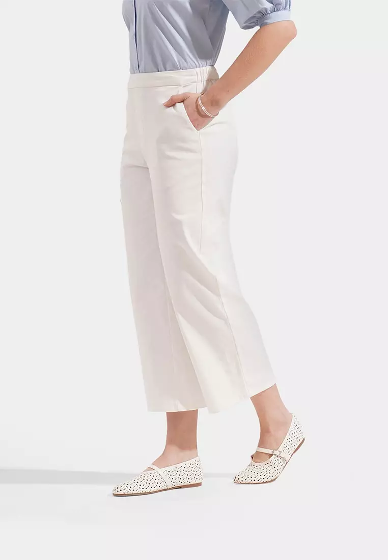 Cozy: Pull Up Straight Leg Trousers