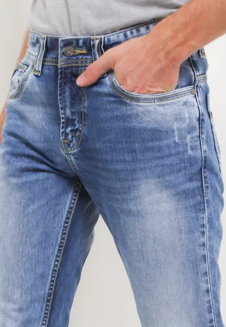 Straight Fit Denim Pants CFS104E