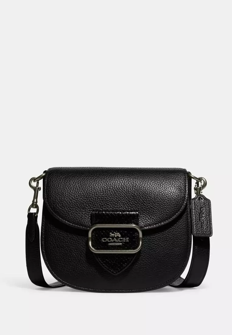 Coach Macie Saddle Bag, Black: Handbags