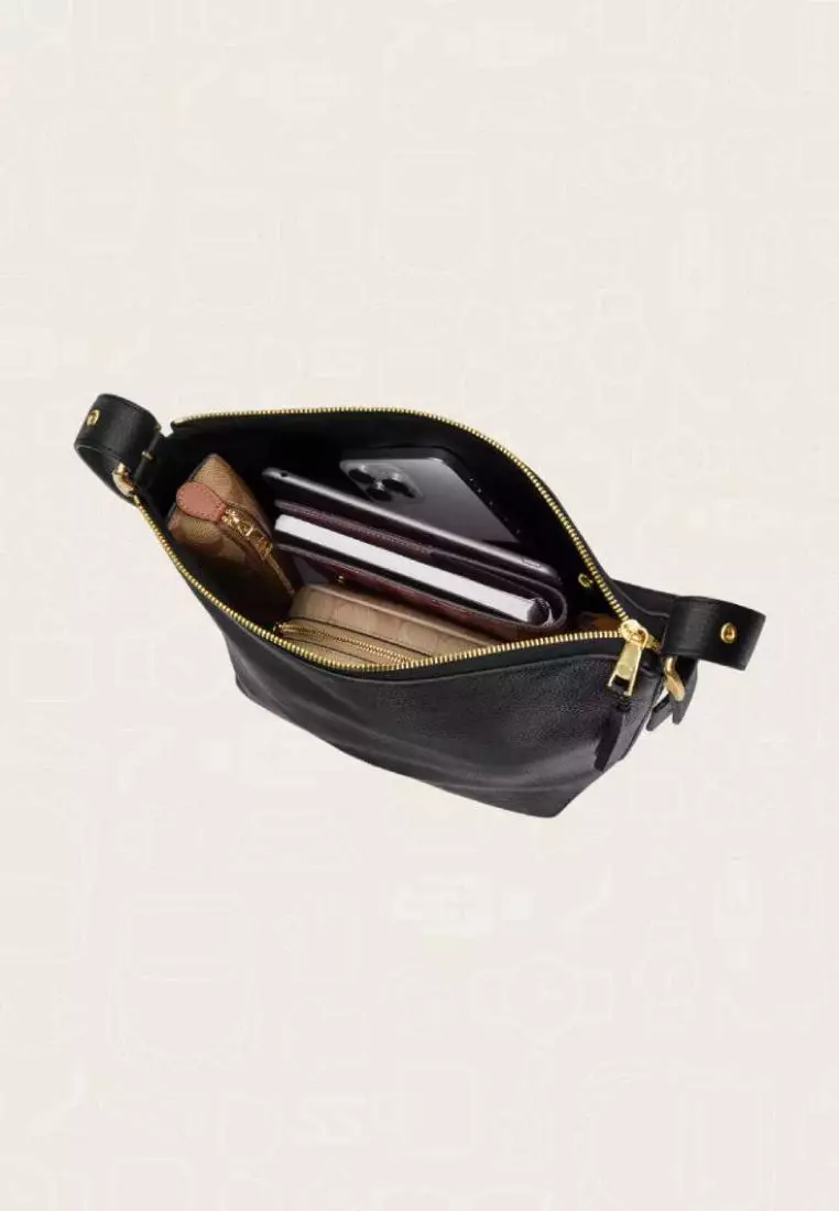 Coach Val Duffle In Signature Canvas Brown Black