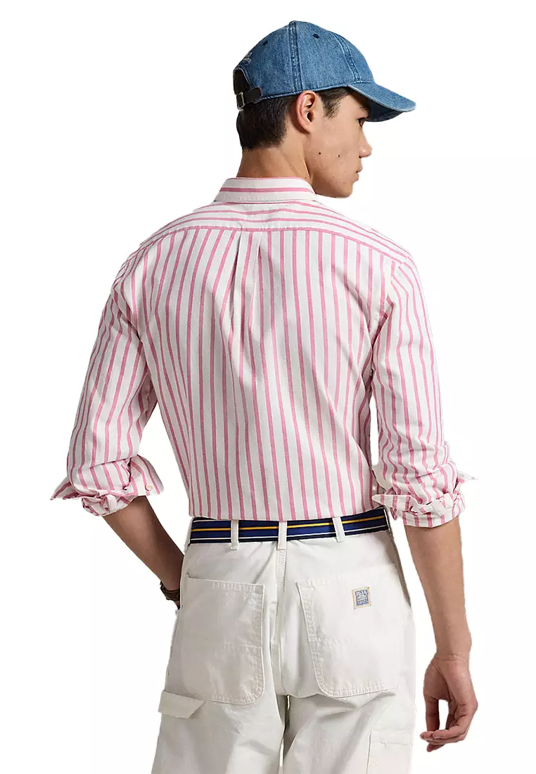Slim Fit Striped Oxford Shirt