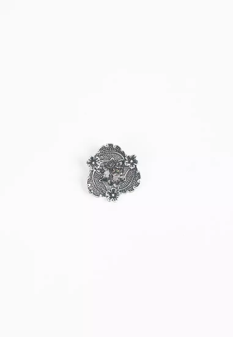 Houseofcuff lapel pin brooch bros untuk jas TUSUK SILVER A31