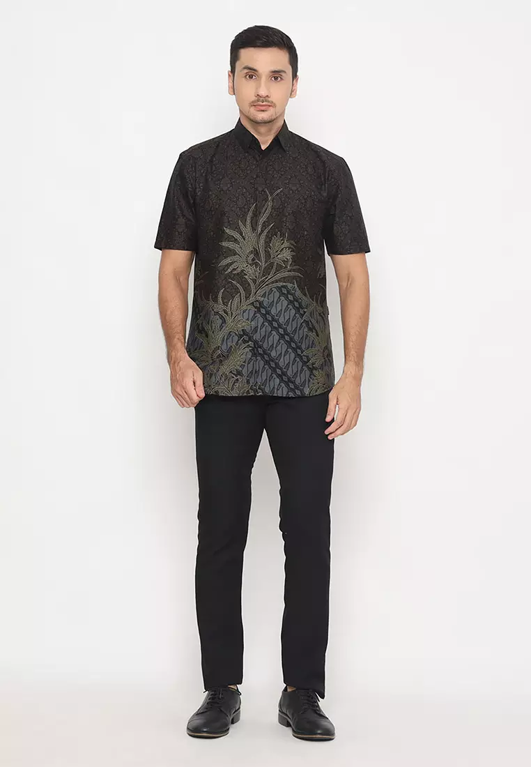 My Aksa batik Pria Kemeja Pendek Rony Raysa
