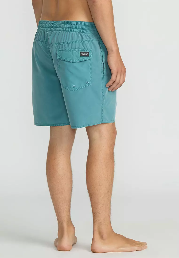 MBS CENTER TRUNK 17 BOARDSHORTS USED BLUE
