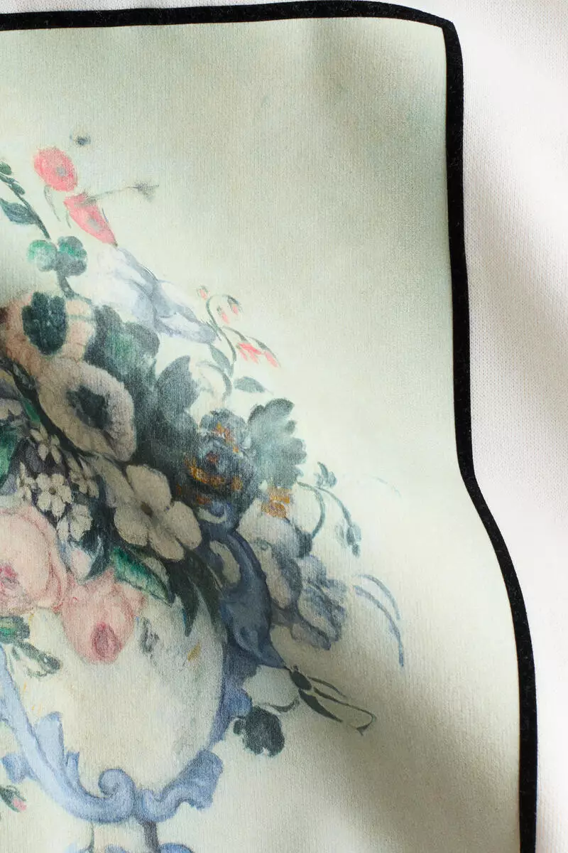 Oversized print-motif sweatshirt