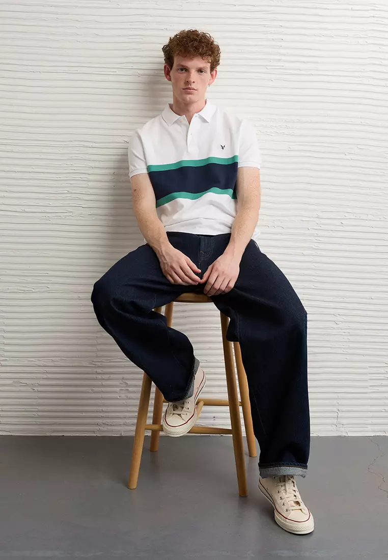 Slim Fit Stripe Polo Shirt