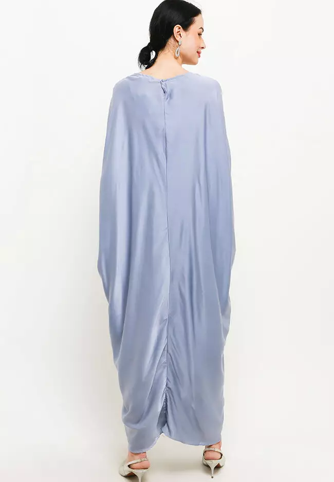 Sateen Kaftan With Crystal Detail