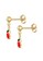 Elli Jewelry Kids gold Perhiasan Anak Perak Asli - Silver Anting Ladybug Enamel Gold-Plated CDEF7AC381CA5DGS_3