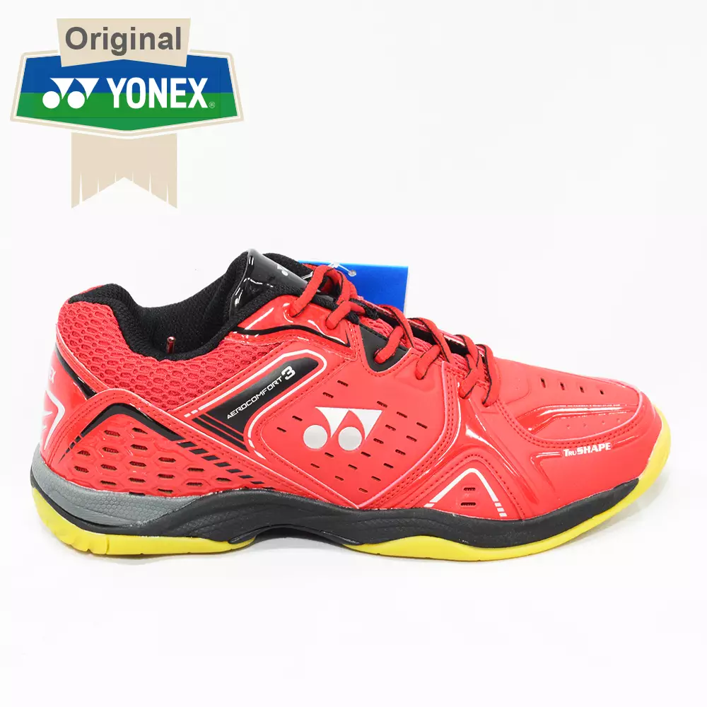 Sepatu Badminton Yonex Aero Comfort 3 Red / Black