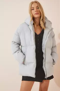 Puffer coat cheap grey