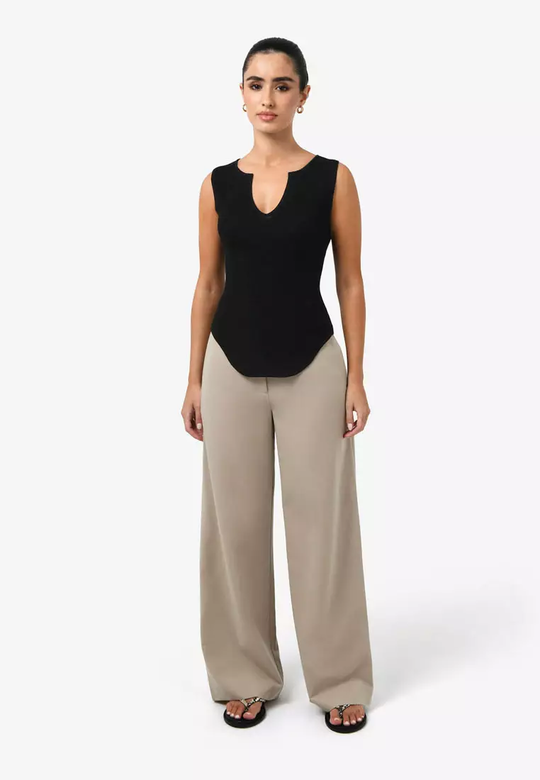 Noemi Split Neck Tank