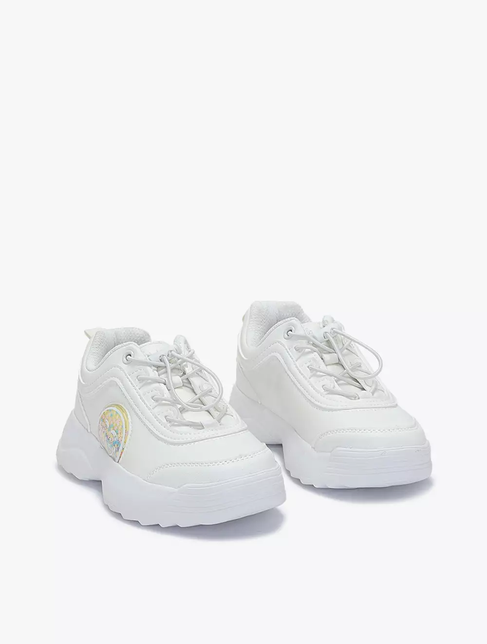 Payless Club Culture Childrens Flo Sneakers - White_07