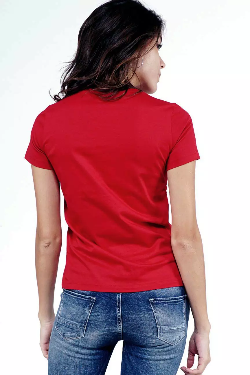 Kaos Wanita No Pic Red