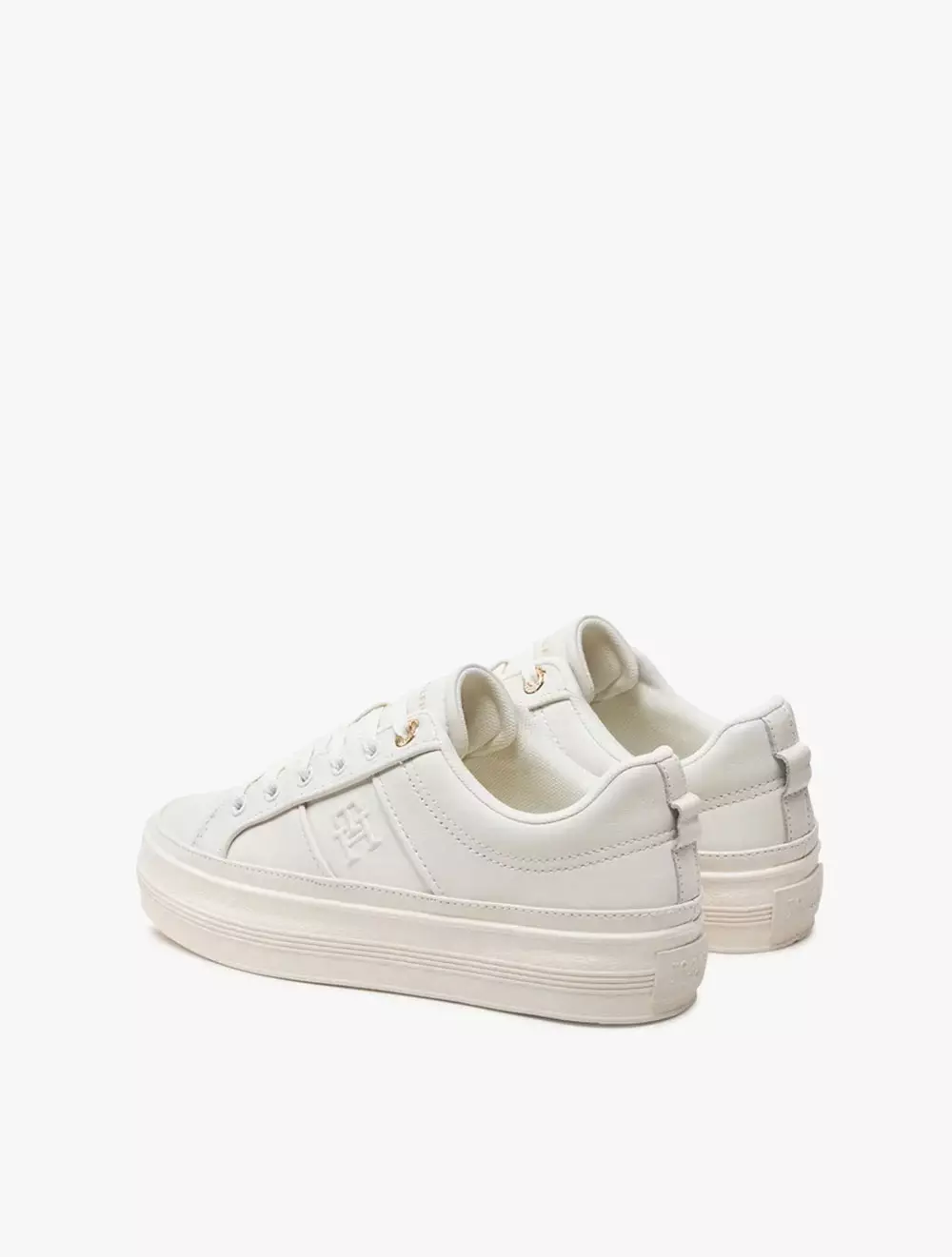 TOMMY HILFIGER - ESEENTIAL VULC SNEAKER MONOGRAM - Beige - Beige