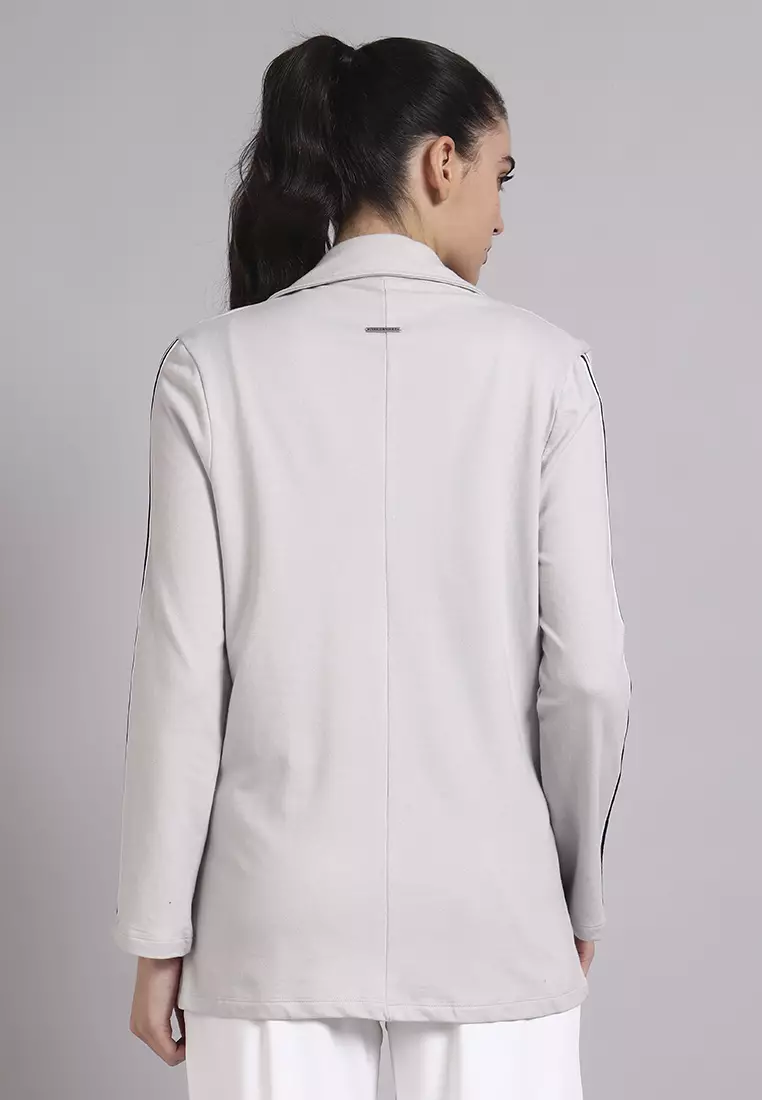 女士 Flow Active 工作服灰色西装外套
