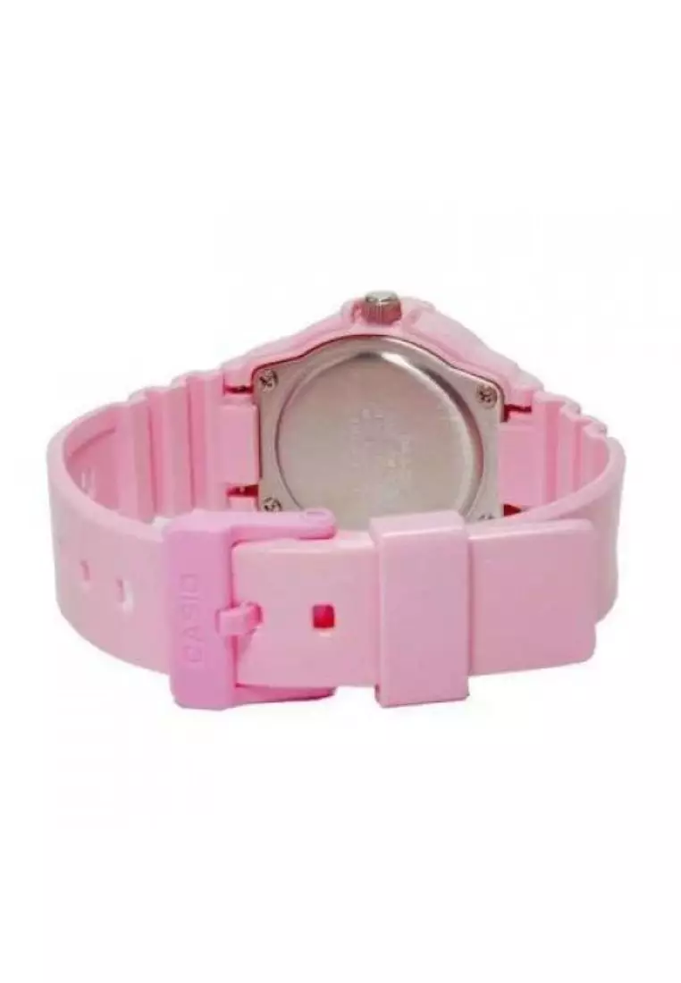 Women's Analog LRW-200H-4B2V Pink Resin Band Casual Watch