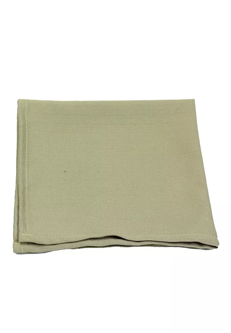 Houseofcuff Dasi Kupu Bowtie Pocket Square Saputanganee Sage Green A30