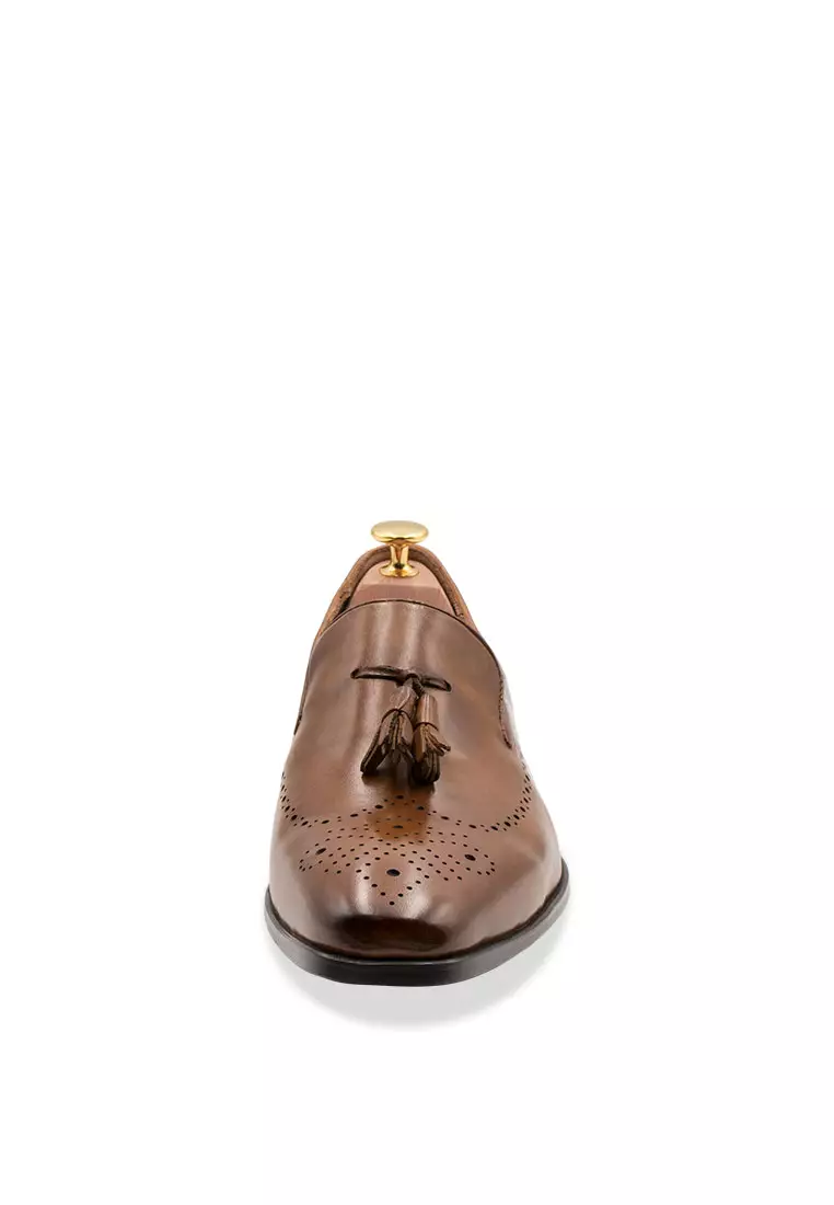 Pergamino Chestnut Tassel Loafer