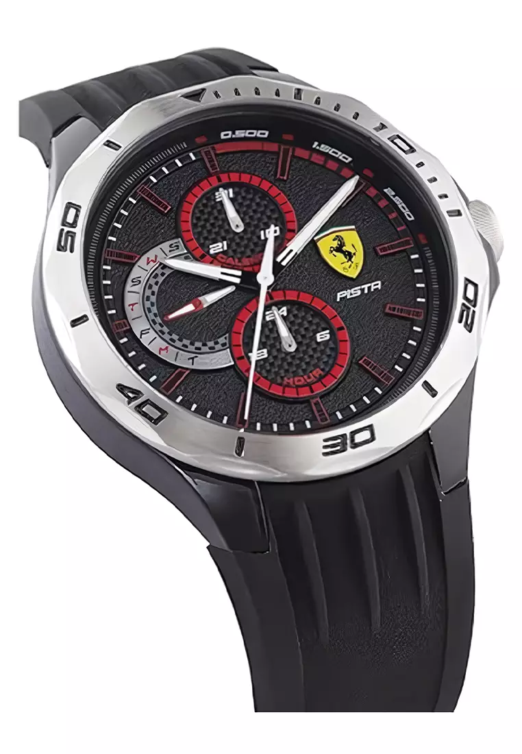 Jam Tangan Pria Ferrari Scuderia Pista 0830722 - Rubber Strap