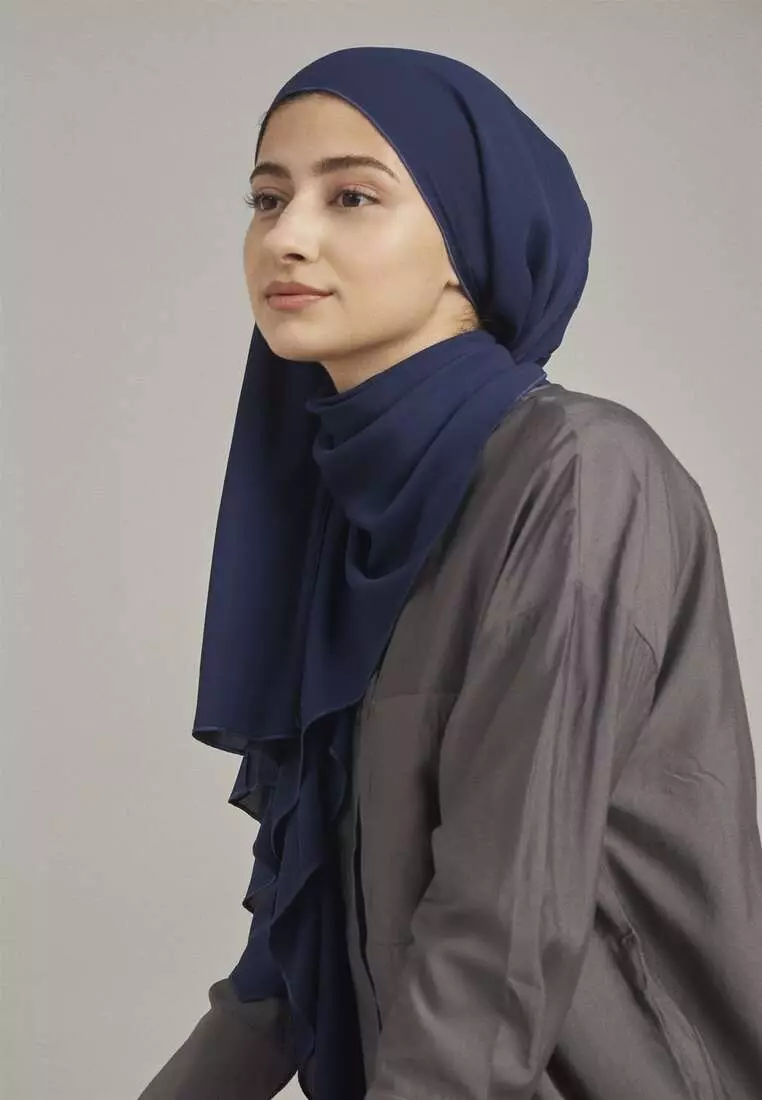 AUDRA ORIKAMI SLANT PLEATED SCARF