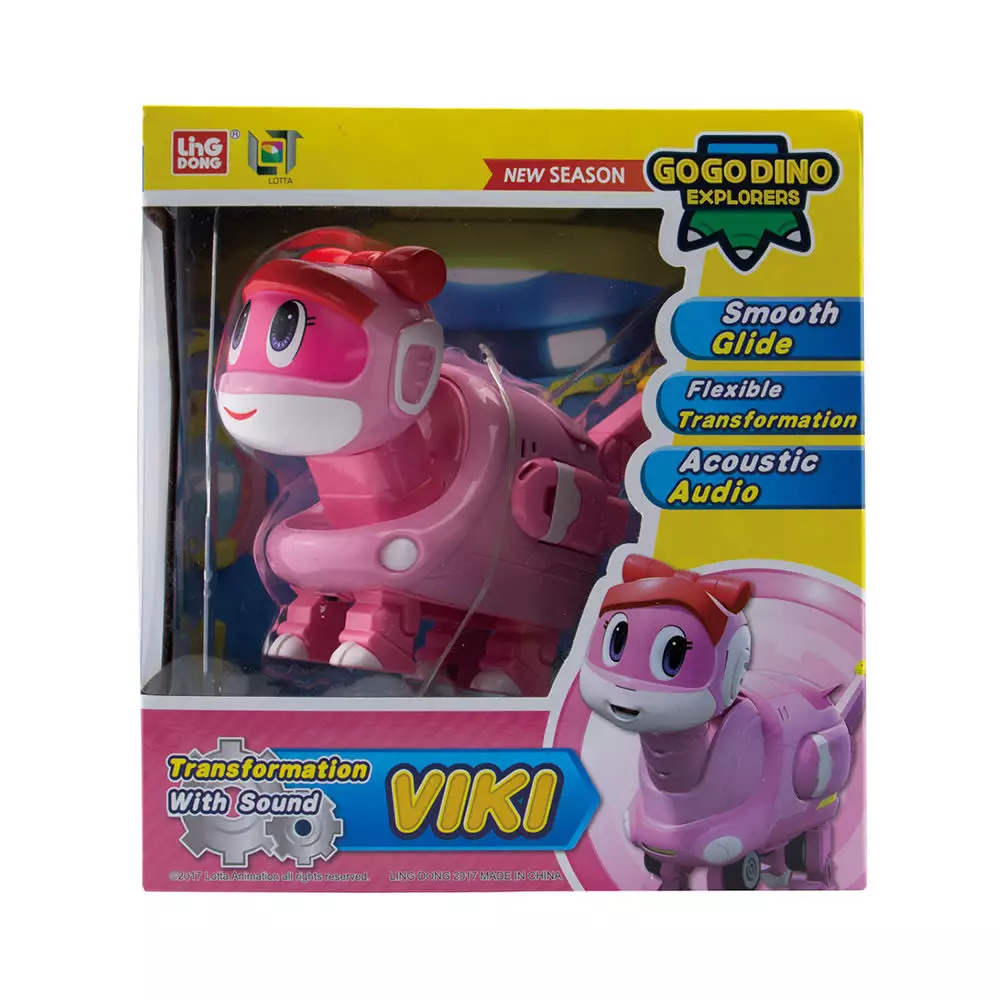 TOP GEAR ROBOT GOGO DINO VIKI S3 - PINK