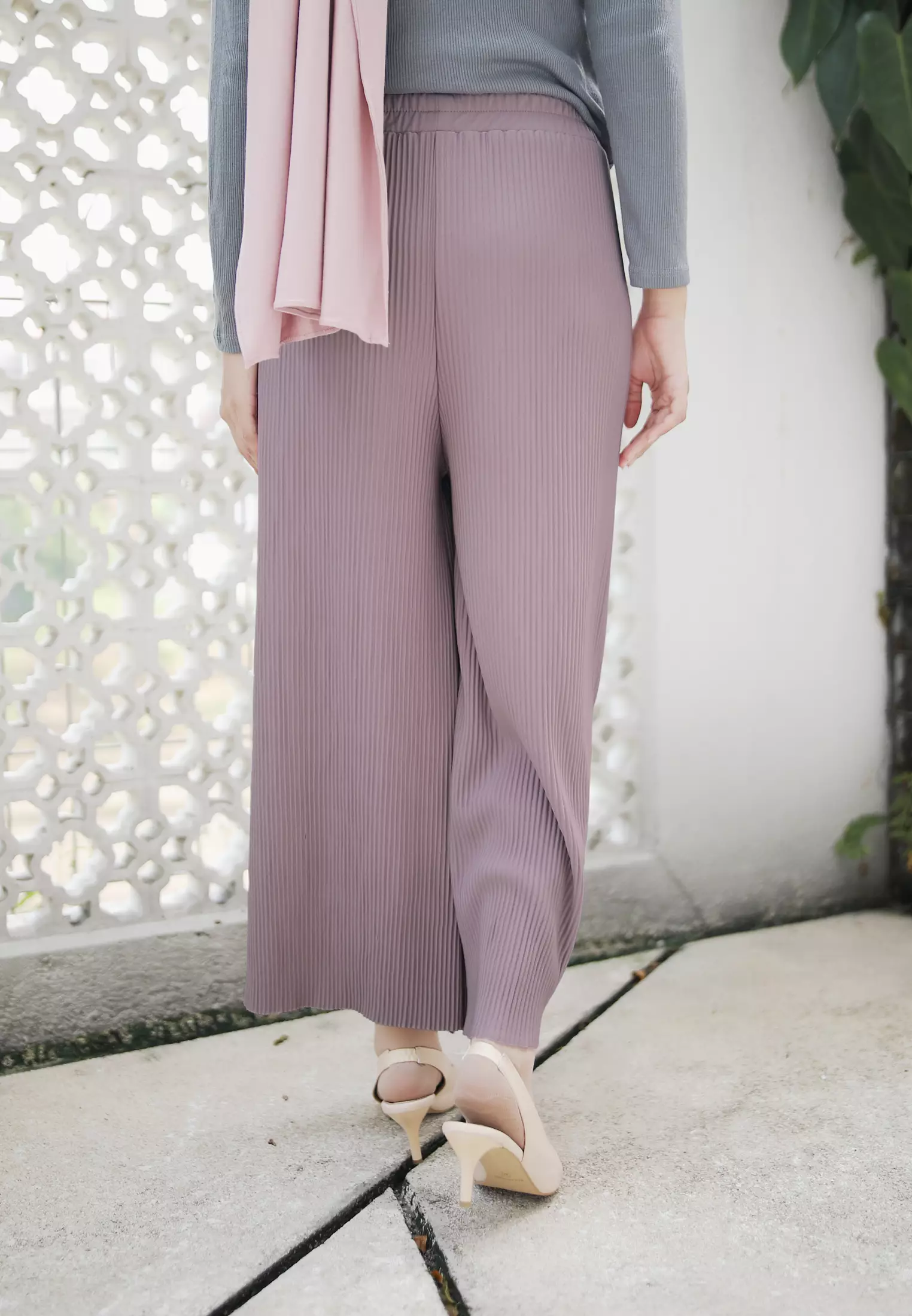 Zelena - Jenna Plisket Kulot | Celana Panjang Wanita | Pants - Feels Orchid