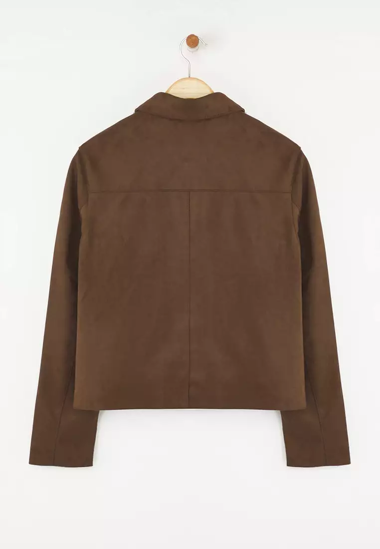 Faux Suede Jacket