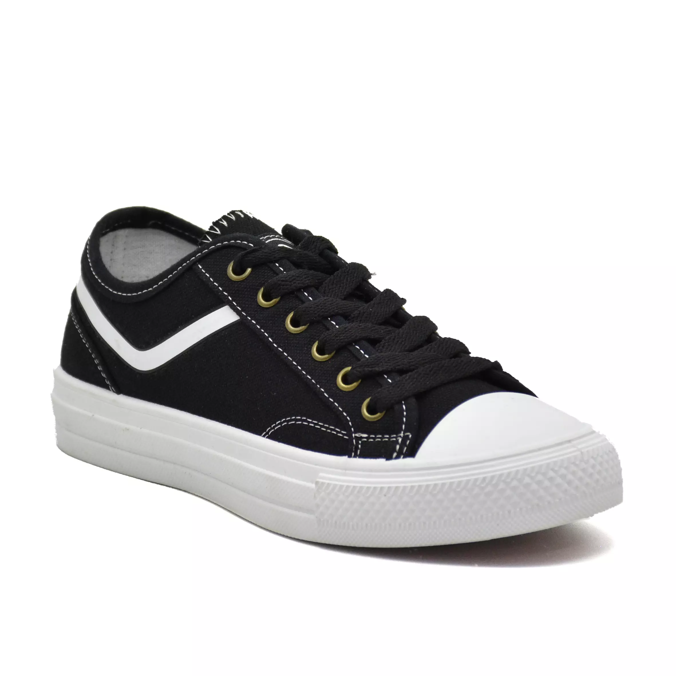Carvil Sepatu Pria Skiniar Low Black/White