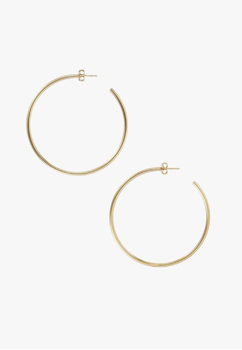 Forever K gold FOREVER K- Wire hoops (Gold) 1280BAC5029922GS_1